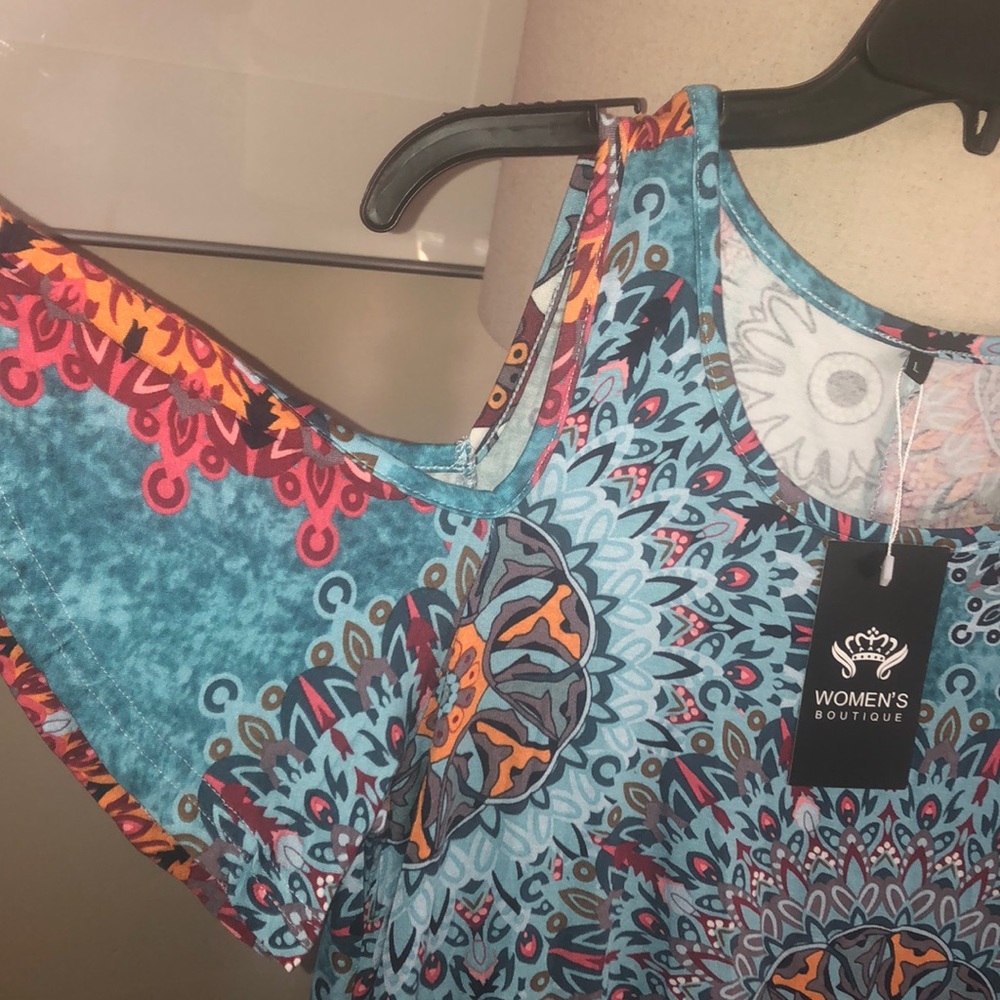 Cold shoulder dress